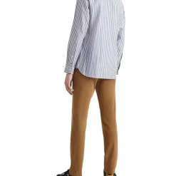 Discount 🌟 Tommy Hilfiger Tencel Bold Stripe Long Sleeve 👚 Shirt In Dark Navy/White ⭐ -Industrie Shop unnamed file 736