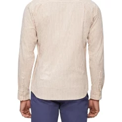 Best reviews of ⭐ Van Heusen Nevertuck Long Sleeve Stripe Linen 👕 Shirt In Brown 🔥 -Industrie Shop unnamed file 745