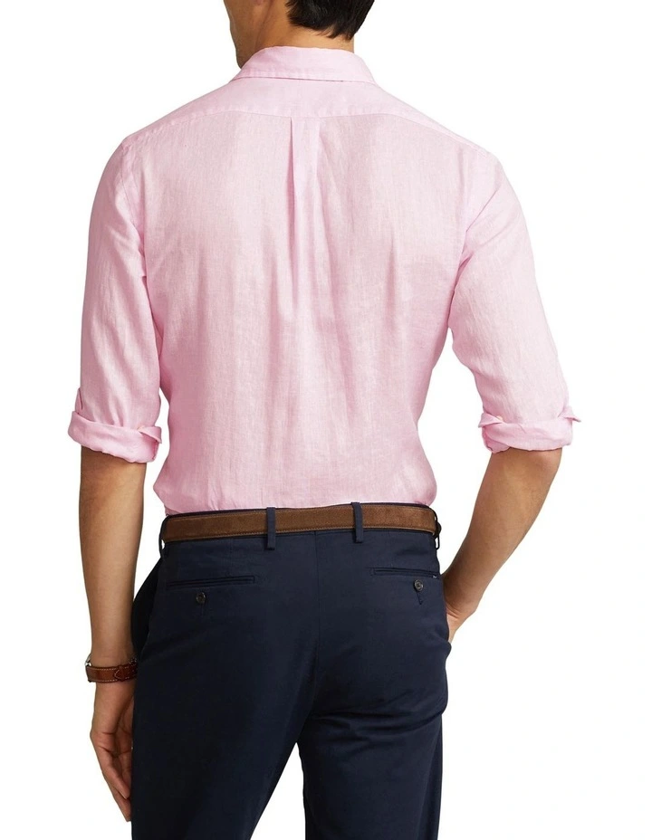 Cheapest π Polo Ralph Lauren Classic Fit Linen π Shirt In Pink π 4 Cheapest π Polo Ralph Lauren Classic Fit Linen π Shirt In Pink π - Image 2