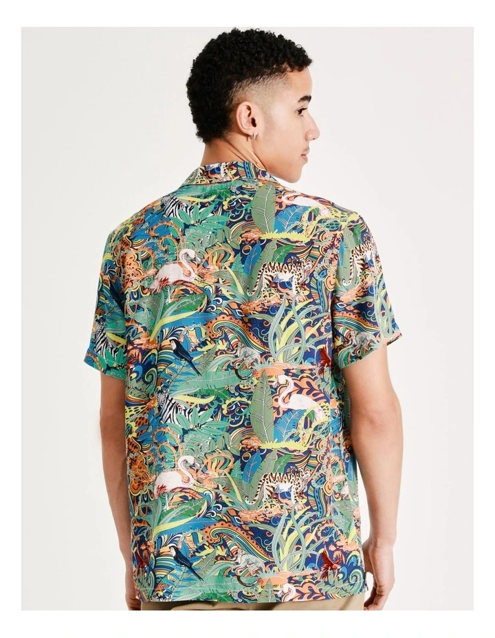 Hot Sale π Kenji Desert Safari Print Short Sleeve Rayon π Shirt In Multi π 8 Hot Sale π Kenji Desert Safari Print Short Sleeve Rayon π Shirt In Multi π - Image 6