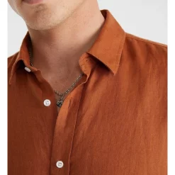 Outlet 🌟 Yd. West Hampton Pure Linen 👚 Shirt In Biscuit 🔥 -Industrie Shop unnamed file 773