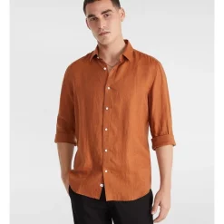 Outlet 🌟 Yd. West Hampton Pure Linen 👚 Shirt In Biscuit 🔥 -Industrie Shop unnamed file 774