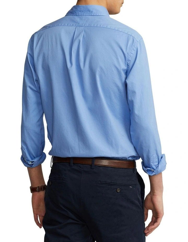 Promo π― Polo Ralph Lauren Classic Fit Garment-Dyed Twill π Shirt In Blue π₯ 4 Promo π― Polo Ralph Lauren Classic Fit Garment-Dyed Twill π Shirt In Blue π₯ - Image 2