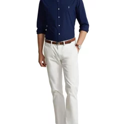 Outlet 👍 Polo Ralph Lauren Slim Fit Stretch Poplin 👚 Shirt In Navy 👍 -Industrie Shop unnamed file 803