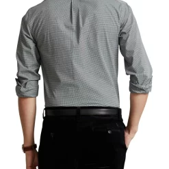 Best Sale 🛒 Polo Ralph Lauren Classic Fit Checked Stretch Poplin 👕 Shirt In Black 🔥 -Industrie Shop unnamed file 806