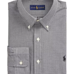 Best Sale 🛒 Polo Ralph Lauren Classic Fit Checked Stretch Poplin 👕 Shirt In Black 🔥 -Industrie Shop unnamed file 808