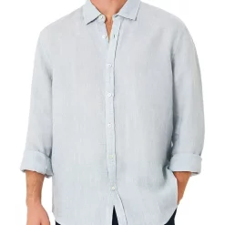 Budget 😍 Industrie The Somersby Linen 👚 Shirt In Light Blue 🛒