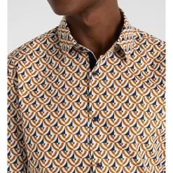 Wholesale 🎉 Yd. Dominic Slim Print 👚 Shirt In White ⌛ -Industrie Shop unnamed file 829