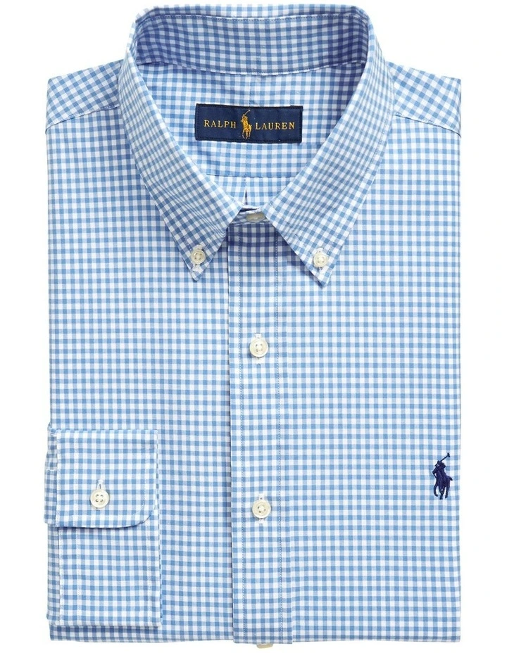 Discount π Polo Ralph Lauren Classic Fit Checked Stretch Poplin π Shirt In Blue π 6 Discount π Polo Ralph Lauren Classic Fit Checked Stretch Poplin π Shirt In Blue π - Image 4