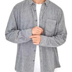 New 😍 Industrie The Ranger Long Sleeve 👚 Shirt In Grey 👏