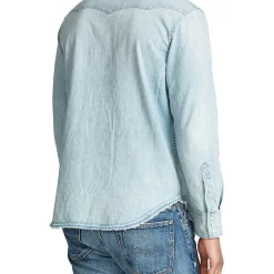 Buy β Polo Ralph Lauren Classic Fit Denim Western π Shirt π 8 Buy β Polo Ralph Lauren Classic Fit Denim Western π Shirt π -Industrie Shop unnamed file 888
