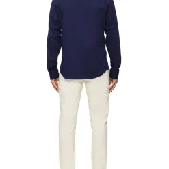 Best Sale ✨ Calvin Klein Nevertuck Long Sleeve Plain Poplin 👚 Shirt In Navy ⌛ -Industrie Shop unnamed file 908