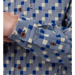 Flash Sale 😍 Ben Sherman Gingham Overshirt In Blue Denim ✨ -Industrie Shop unnamed file 912