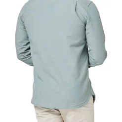 Best Sale 🎉 Blazer Collins Long Sleeve Linen Blend 👕 Shirt In Sage 🔥 -Industrie Shop unnamed file 917