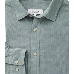 Best Sale 🎉 Blazer Collins Long Sleeve Linen Blend 👕 Shirt In Sage 🔥 -Industrie Shop unnamed file 920