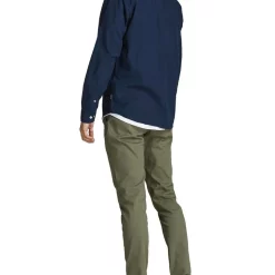 Best Pirce π Jack & Jones Oxford Long Sleeve π Shirt In Navy Blazer βοΈ