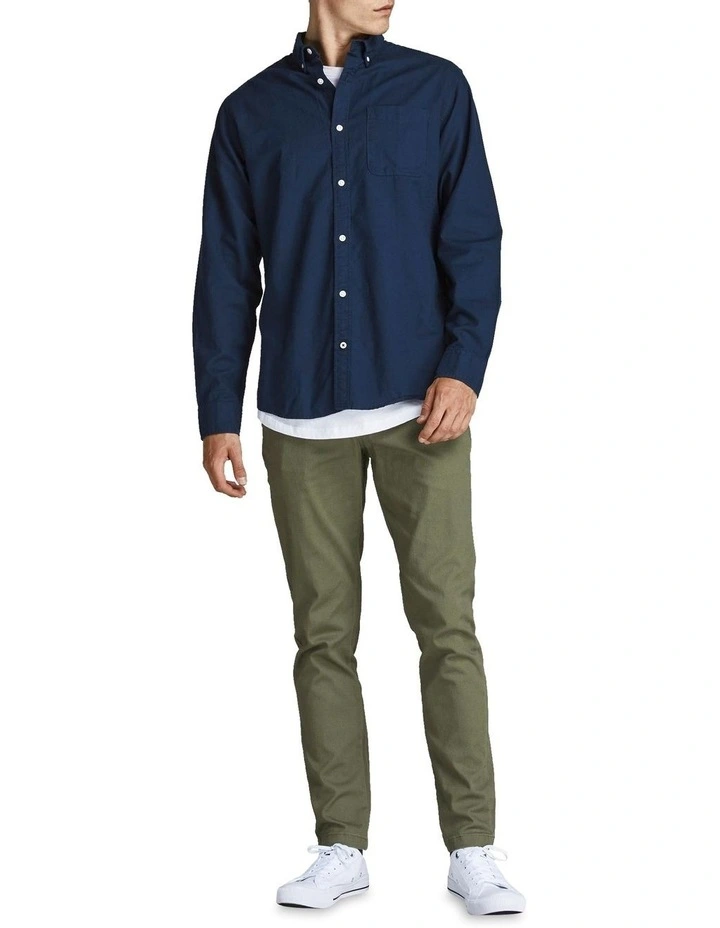 Best Pirce π Jack & Jones Oxford Long Sleeve π Shirt In Navy Blazer βοΈ 6 Best Pirce π Jack & Jones Oxford Long Sleeve π Shirt In Navy Blazer βοΈ - Image 4