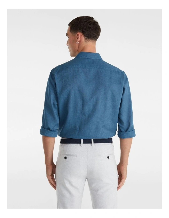 Cheap π Yd. Brighton Linen π Shirt In Marine Blue π 4 Cheap π Yd. Brighton Linen π Shirt In Marine Blue π - Image 2