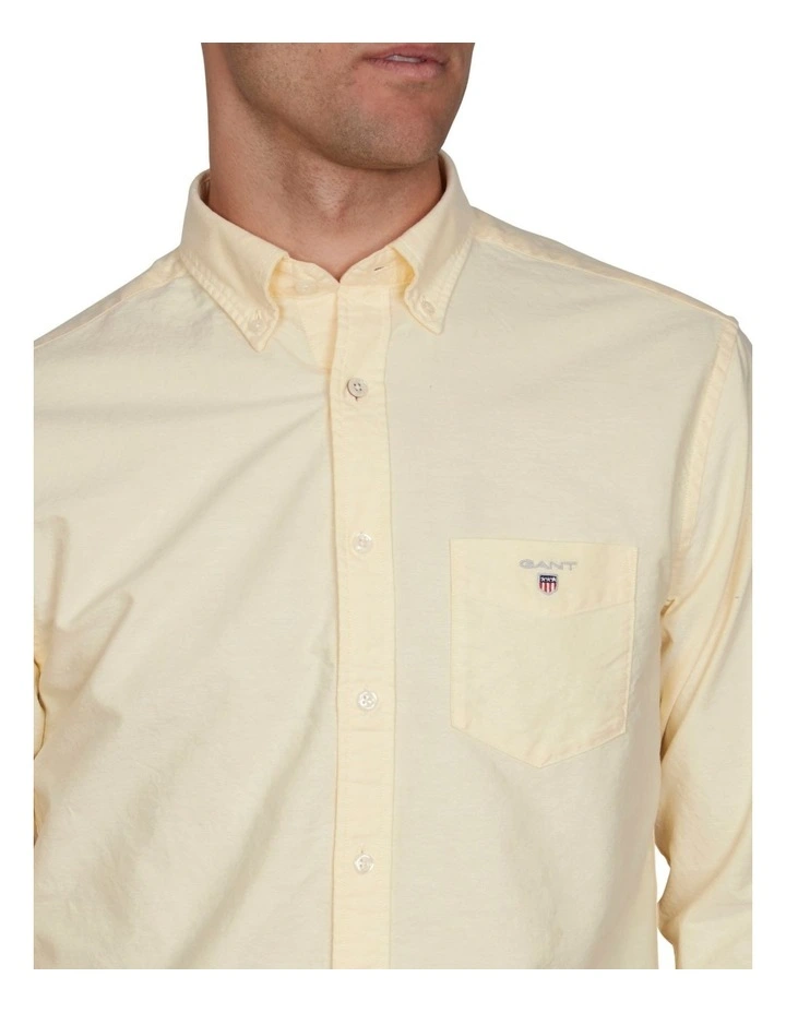 Flash Sale β Gant Regular Oxford Long Sleeve π Shirt In Banana Yellow β 5 Flash Sale β Gant Regular Oxford Long Sleeve π Shirt In Banana Yellow β - Image 3