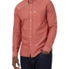 Best Pirce 🤩 Ben Sherman Signature Organic Oxford Long Sleeve 👕 Shirt In Dark Pink 🎁