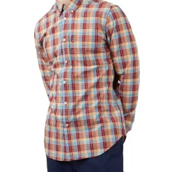 Hot Sale 🌟 Ben Sherman Frame Check Long Sleeve 👕 Shirt In Red ⭐