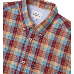 Hot Sale 🌟 Ben Sherman Frame Check Long Sleeve 👕 Shirt In Red ⭐ -Industrie Shop unnamed file 987