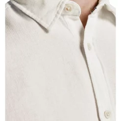 Promo 🤩 Jack & Jones Tons 👕 Shirt Long Sleeve In Cloud Dancer 💯 -Industrie Shop unnamed file 994