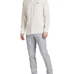 Promo 🤩 Jack & Jones Tons 👕 Shirt Long Sleeve In Cloud Dancer 💯 -Industrie Shop unnamed file 997